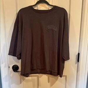 YoungLA Men's Dark Gray Short Sleeve Tee